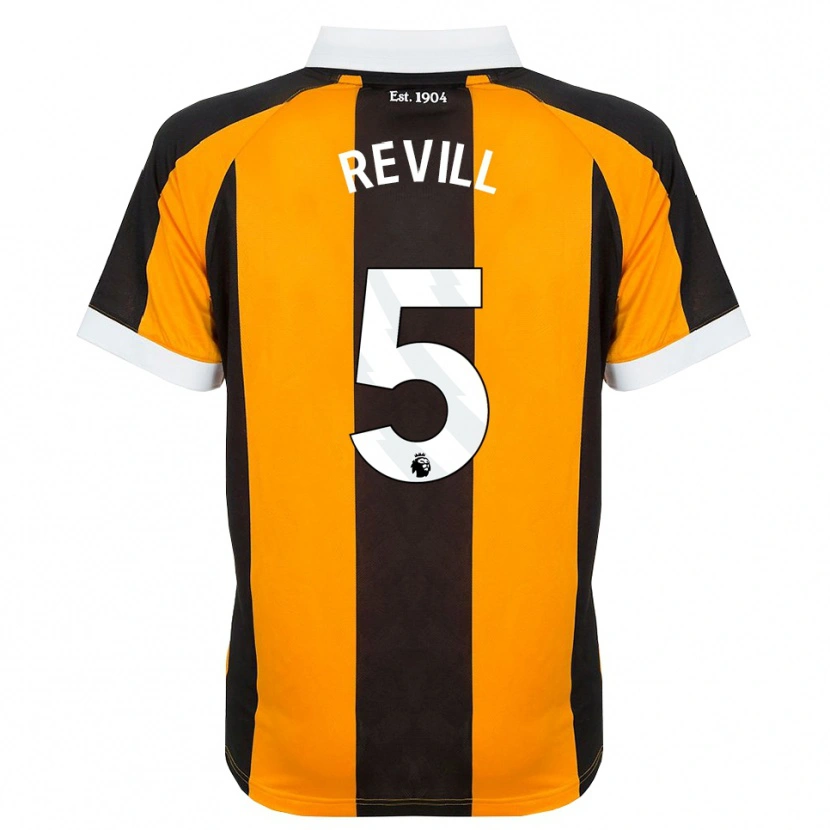 Danxen Kinder Harry Revill #5 Orange Schwarz Weiß Heimtrikot Trikot 2026/27 T-Shirt Schweiz