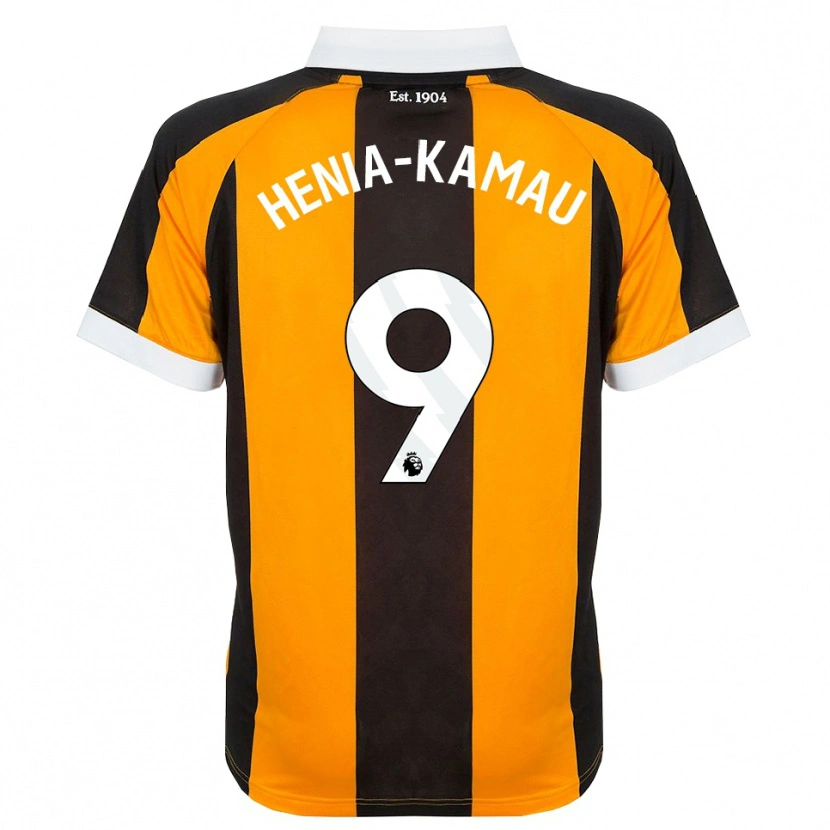 Danxen Kinder Sammy Henia-Kamau #9 Orange Schwarz Weiß Heimtrikot Trikot 2026/27 T-Shirt Schweiz