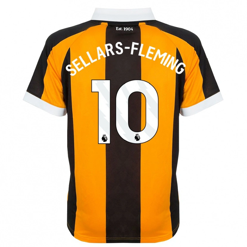 Danxen Kinder Tyrell Sellars-Fleming #10 Orange Schwarz Weiß Heimtrikot Trikot 2026/27 T-Shirt Schweiz