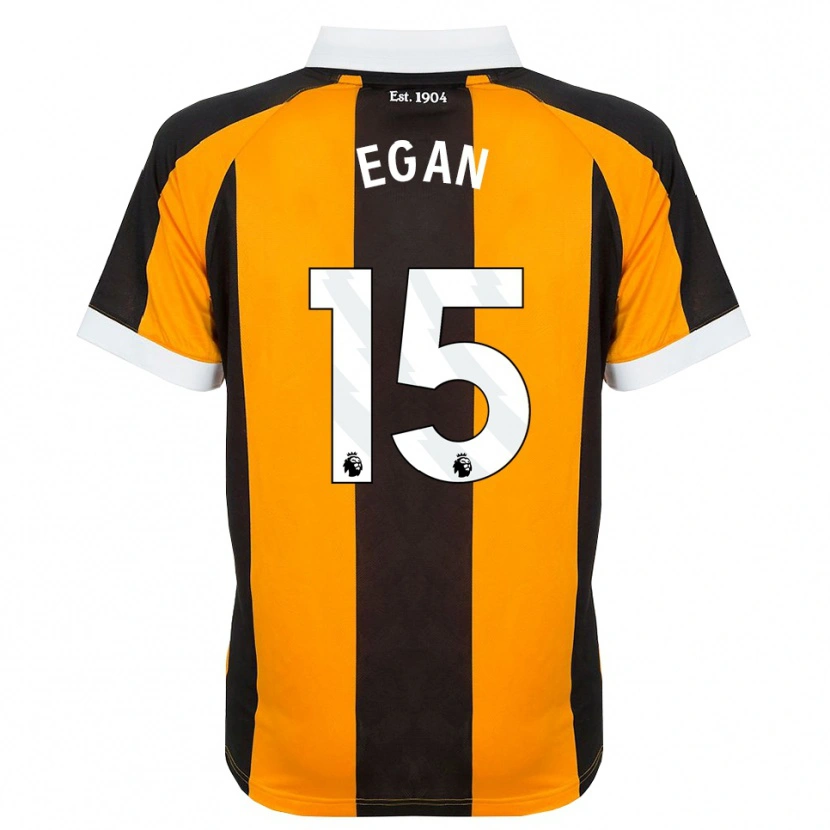 Danxen Kinder John Egan #15 Orange Schwarz Weiß Heimtrikot Trikot 2026/27 T-Shirt Schweiz