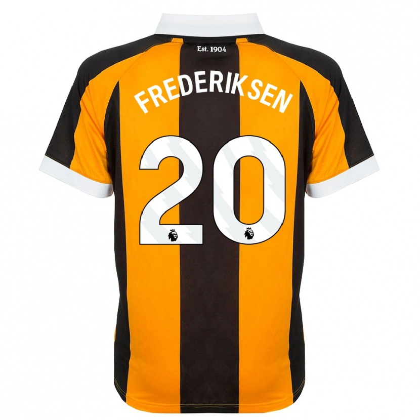 Danxen Kinder Abbey Frederiksen #20 Orange Schwarz Weiß Heimtrikot Trikot 2026/27 T-Shirt Schweiz