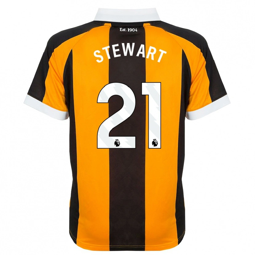 Danxen Kinder Alice Stewart #21 Orange Schwarz Weiß Heimtrikot Trikot 2026/27 T-Shirt Schweiz