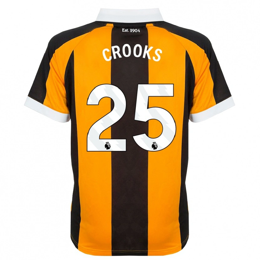 Danxen Kinder Matt Crooks #25 Orange Schwarz Weiß Heimtrikot Trikot 2026/27 T-Shirt Schweiz
