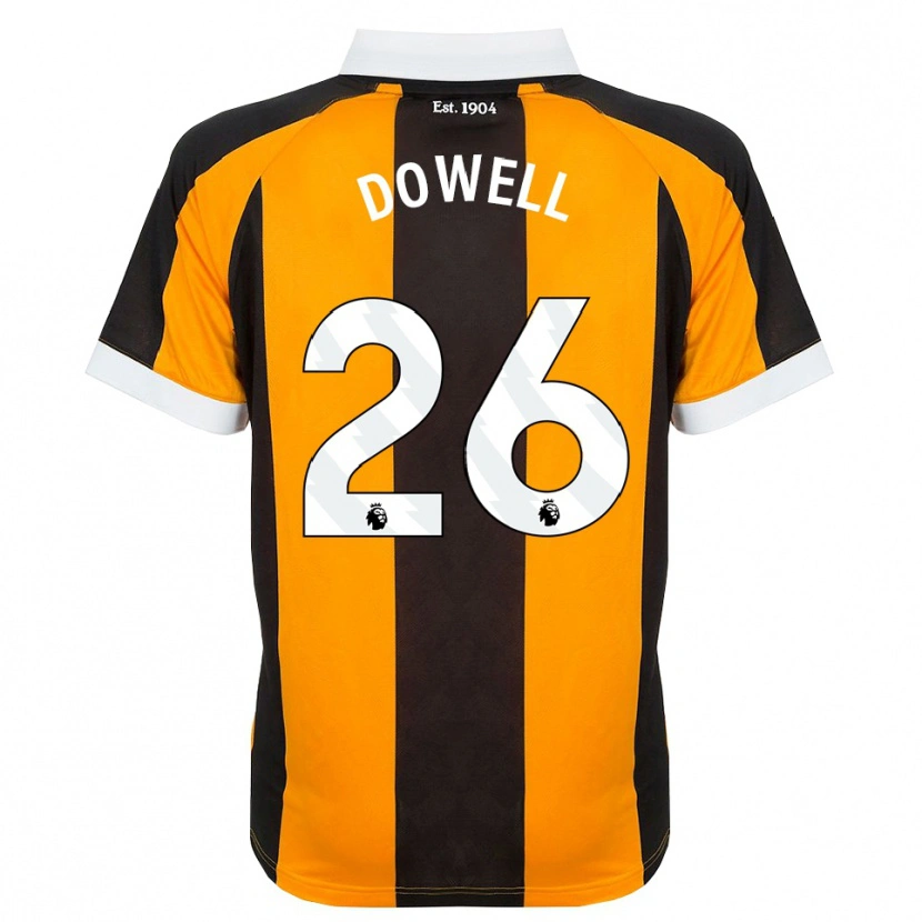 Danxen Kinder Kieran Dowell #26 Orange Schwarz Weiß Heimtrikot Trikot 2026/27 T-Shirt Schweiz