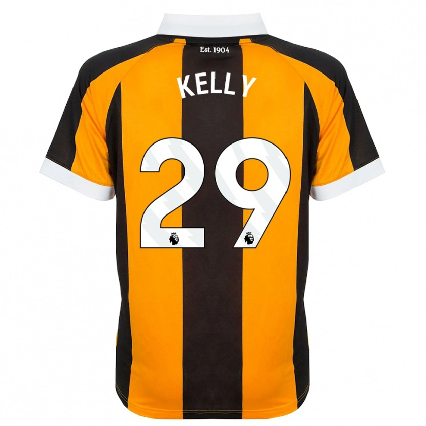Danxen Kinder Ace Kelly #29 Orange Schwarz Weiß Heimtrikot Trikot 2026/27 T-Shirt Schweiz