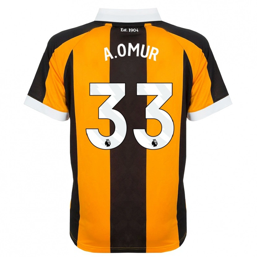 Danxen Kinder Abdülkadir Ömür #33 Orange Schwarz Weiß Heimtrikot Trikot 2026/27 T-Shirt Schweiz