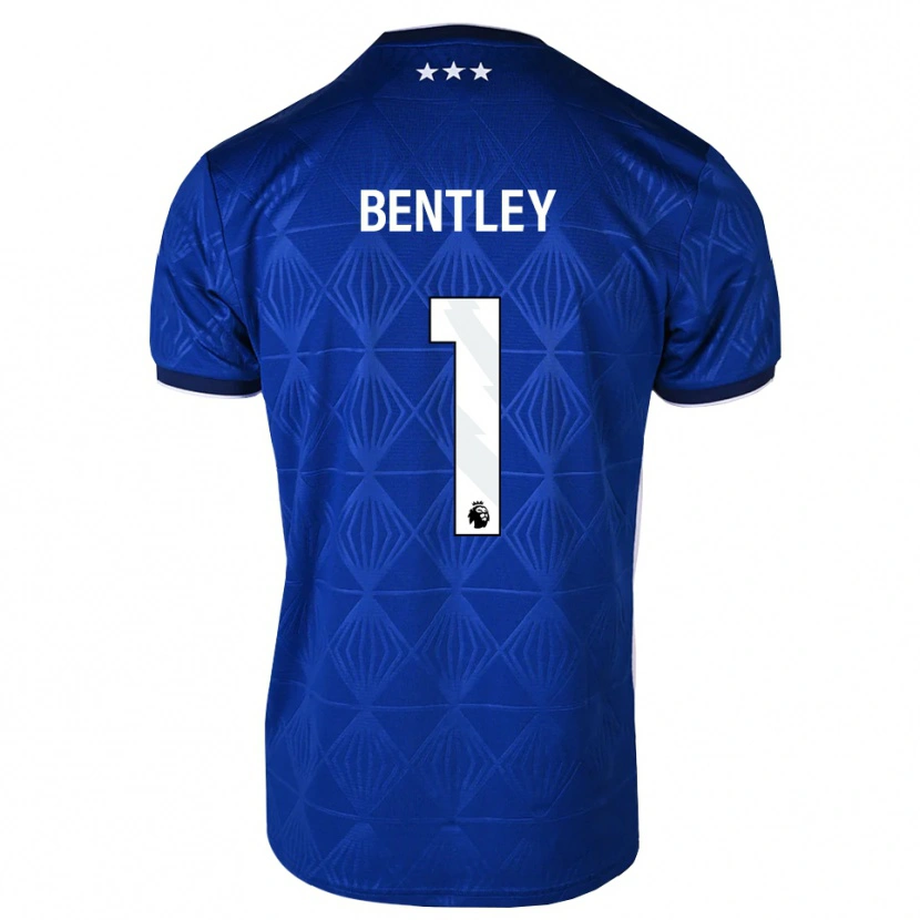 Danxen Kinder Josh Bentley #1 Mittelblau Weiß Rot Heimtrikot Trikot 2026/27 T-Shirt Schweiz