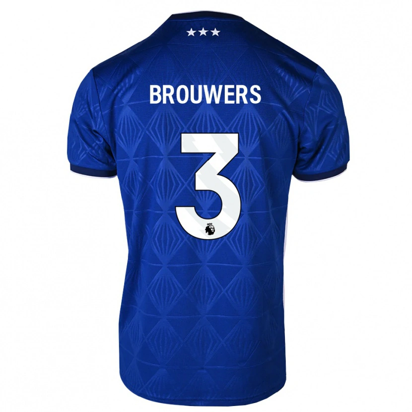 Danxen Kinder Steve Brouwers #3 Mittelblau Weiß Rot Heimtrikot Trikot 2026/27 T-Shirt Schweiz