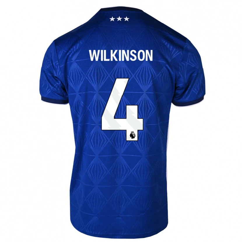 Danxen Kinder Oliver Wilkinson #4 Mittelblau Weiß Rot Heimtrikot Trikot 2026/27 T-Shirt Schweiz