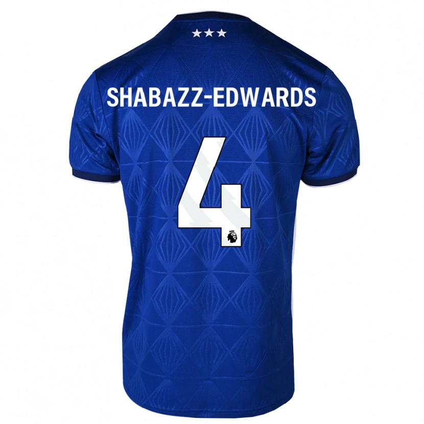 Danxen Kinder Walker Shabazz-Edwards #4 Mittelblau Weiß Rot Heimtrikot Trikot 2026/27 T-Shirt Schweiz