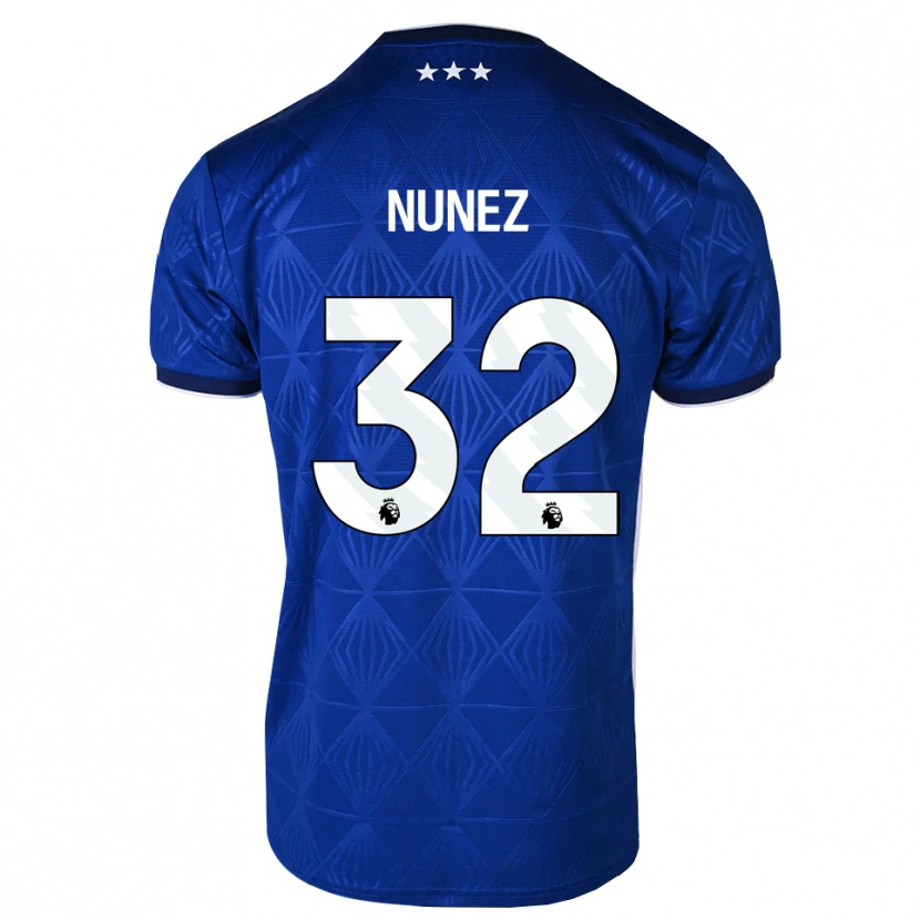 Danxen Kinder Marcelino Núñez #32 Mittelblau Weiß Rot Heimtrikot Trikot 2026/27 T-Shirt Schweiz