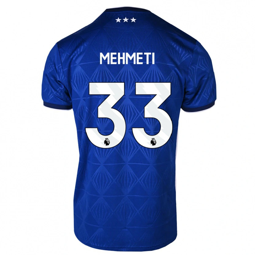 Danxen Kinder Anis Mehmeti #33 Mittelblau Weiß Rot Heimtrikot Trikot 2026/27 T-Shirt Schweiz