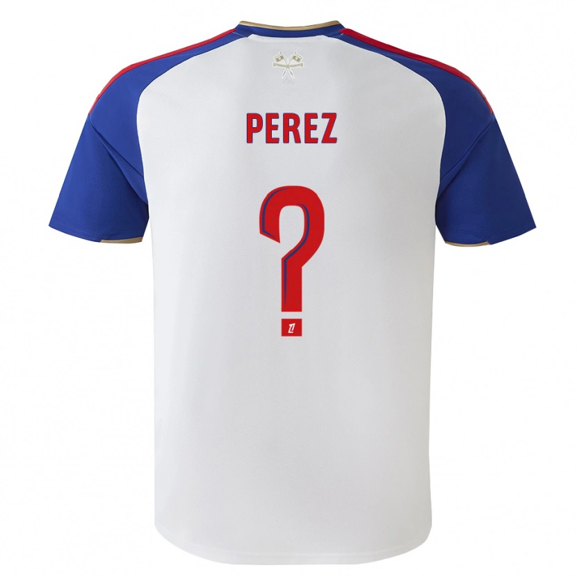 Danxen Kinder Axel Perez #0 Königsblau Rot Weiß Heimtrikot Trikot 2026/27 T-Shirt Schweiz