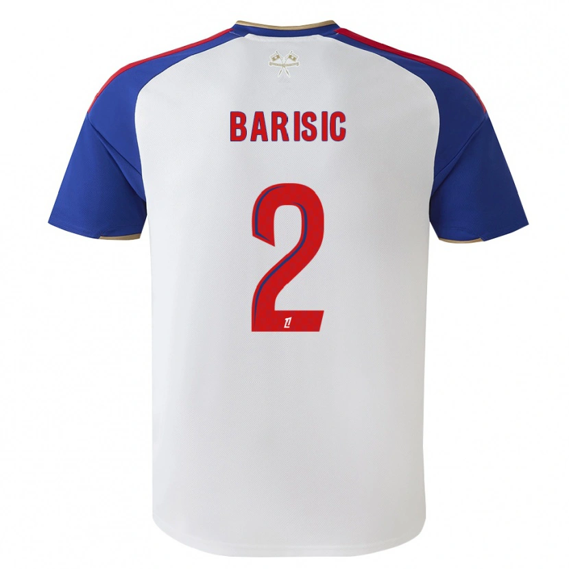 Danxen Kinder Teo Barisic #2 Königsblau Rot Weiß Heimtrikot Trikot 2026/27 T-Shirt Schweiz