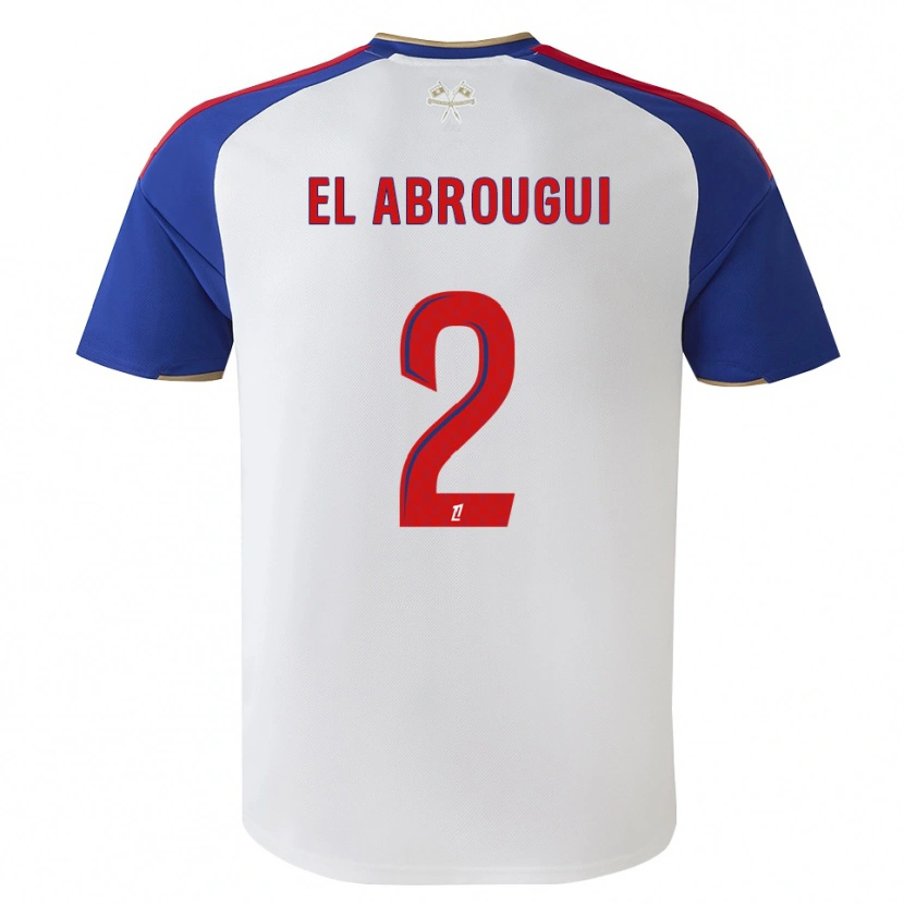 Danxen Kinder Wassim El Abrougui #2 Königsblau Rot Weiß Heimtrikot Trikot 2026/27 T-Shirt Schweiz