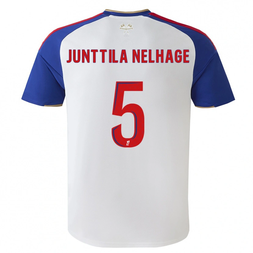Danxen Kinder Elma Junttila Nelhage #5 Königsblau Rot Weiß Heimtrikot Trikot 2026/27 T-Shirt Schweiz
