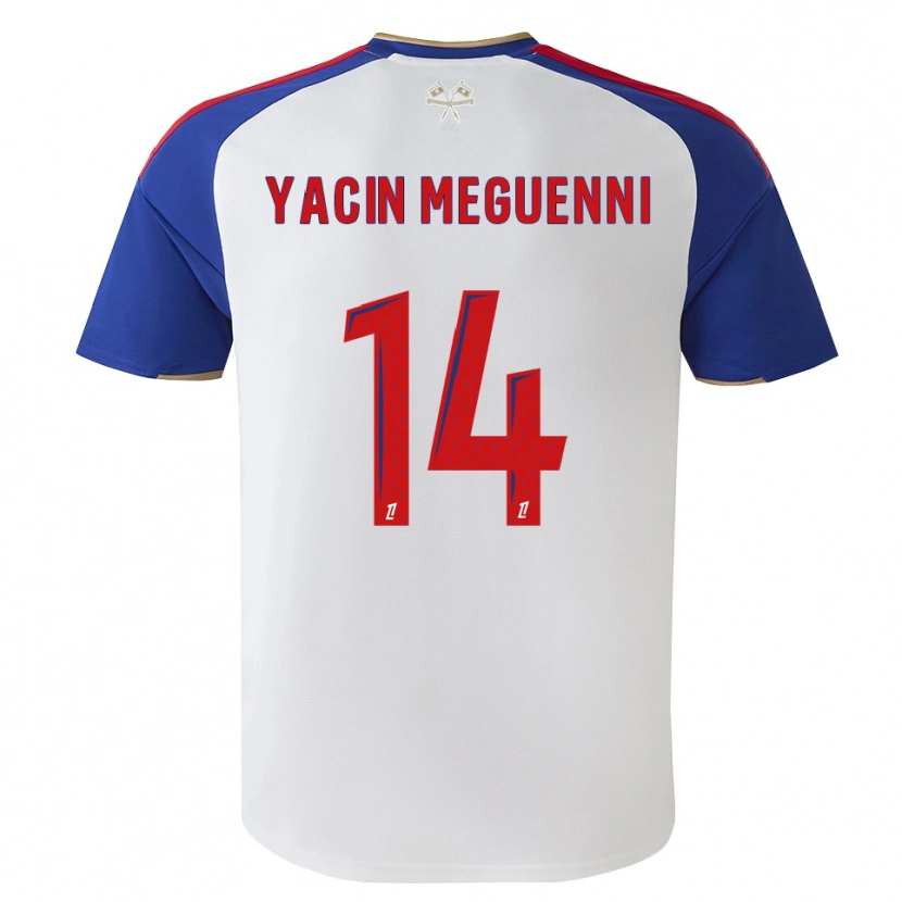 Danxen Kinder Mohamed Yacin Meguenni #14 Königsblau Rot Weiß Heimtrikot Trikot 2026/27 T-Shirt Schweiz