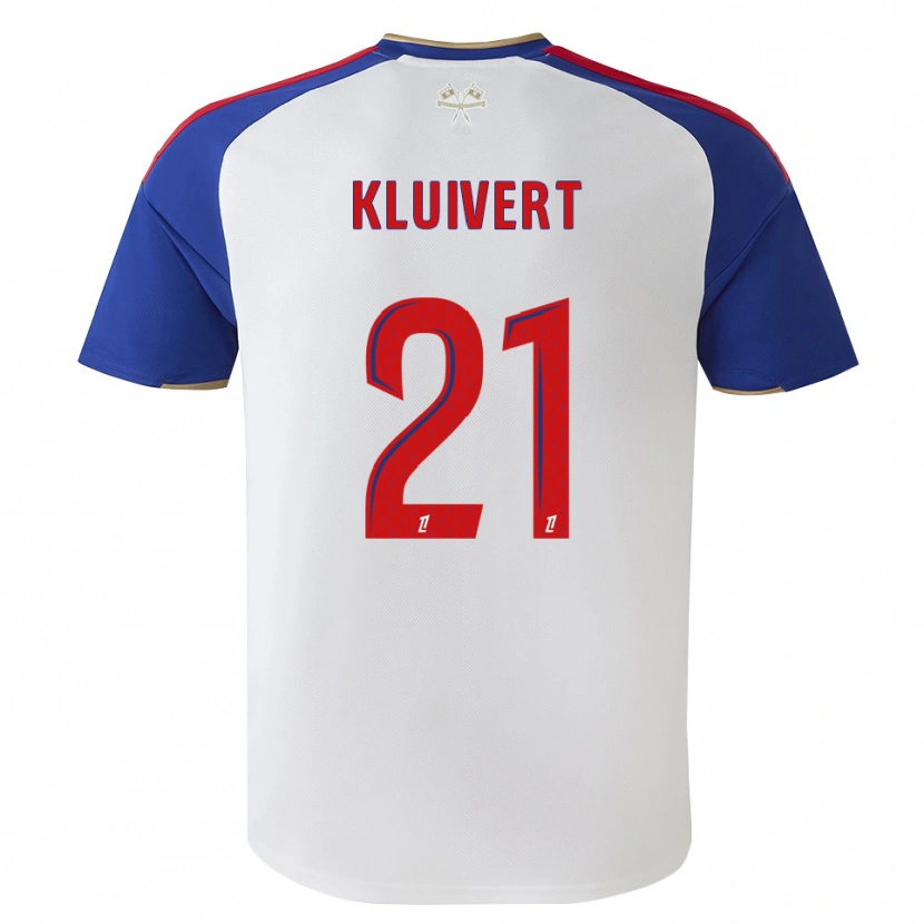 Danxen Kinder Ruben Kluivert #21 Königsblau Rot Weiß Heimtrikot Trikot 2026/27 T-Shirt Schweiz