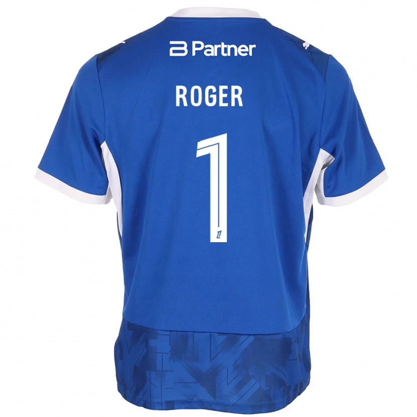 Danxen Kinder Ethan Roger #1 Mittelblau Weiß Heimtrikot Trikot 2026/27 T-Shirt Schweiz
