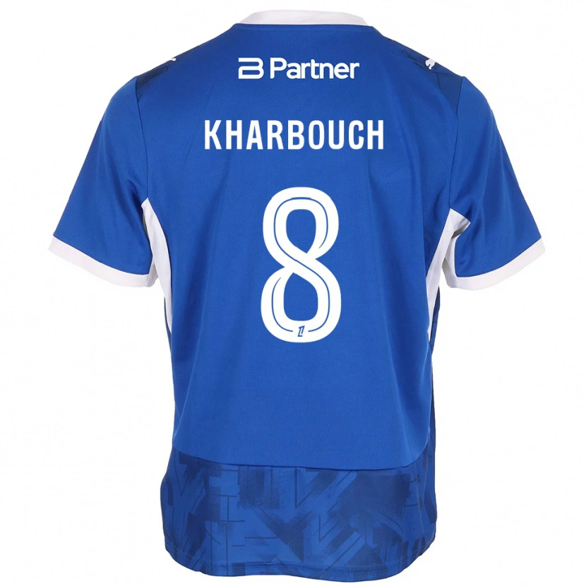 Danxen Kinder Yanis Kharbouch #8 Mittelblau Weiß Heimtrikot Trikot 2026/27 T-Shirt Schweiz