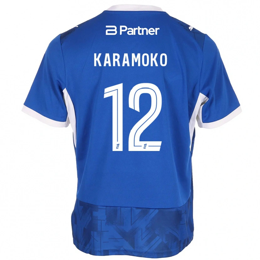 Danxen Kinder Noah Karamoko #12 Mittelblau Weiß Heimtrikot Trikot 2026/27 T-Shirt Schweiz