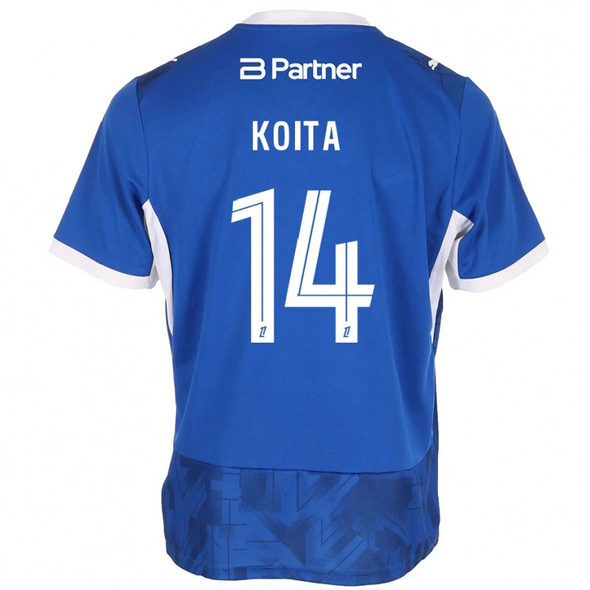 Danxen Kinder Mahamadou Koita #14 Mittelblau Weiß Heimtrikot Trikot 2026/27 T-Shirt Schweiz