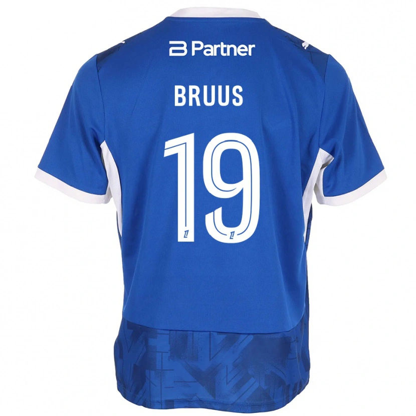 Danxen Kinder Andreas Bruus #19 Mittelblau Weiß Heimtrikot Trikot 2026/27 T-Shirt Schweiz