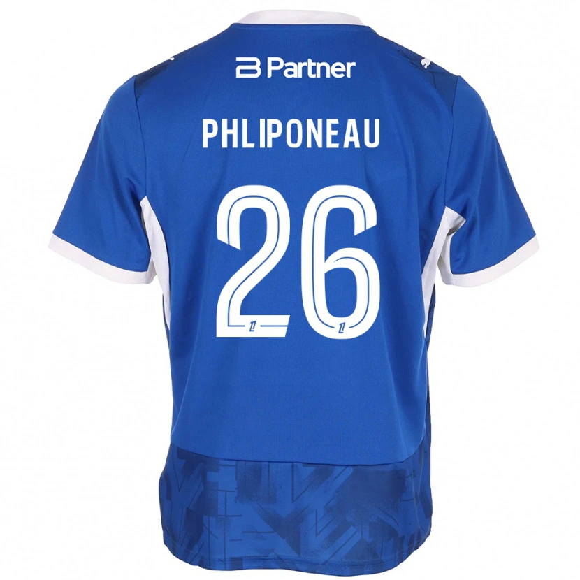 Danxen Kinder Alexandre Phliponeau #26 Mittelblau Weiß Heimtrikot Trikot 2026/27 T-Shirt Schweiz