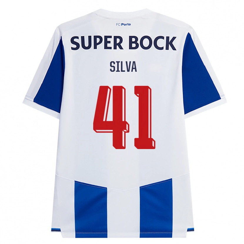 Danxen Kinder Gonçalo Silva #41 Blau Weiß Rot Heimtrikot Trikot 2026/27 T-Shirt Schweiz