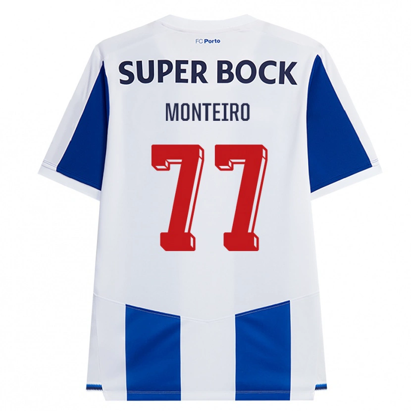 Danxen Kinder Rui Monteiro #77 Blau Weiß Rot Heimtrikot Trikot 2026/27 T-Shirt Schweiz