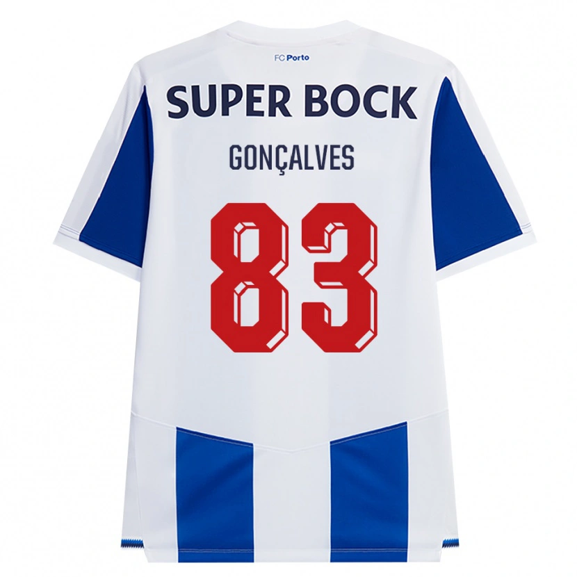 Danxen Kinder Rodrigo Gonçalves #83 Blau Weiß Rot Heimtrikot Trikot 2026/27 T-Shirt Schweiz