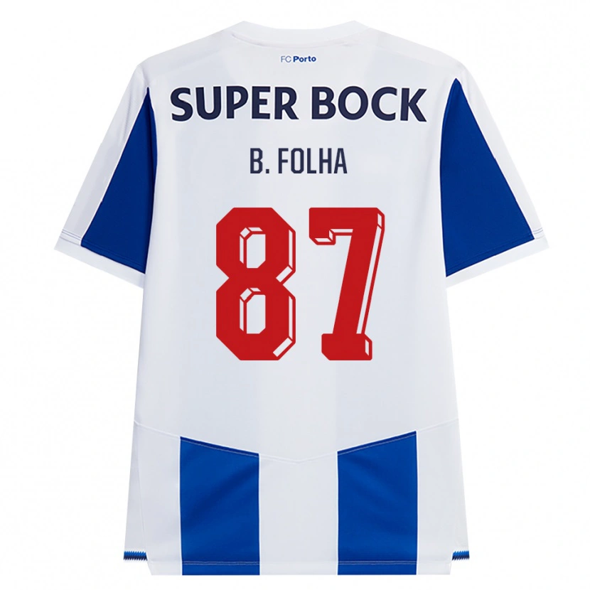 Danxen Kinder Bernardo Folha #87 Blau Weiß Rot Heimtrikot Trikot 2026/27 T-Shirt Schweiz