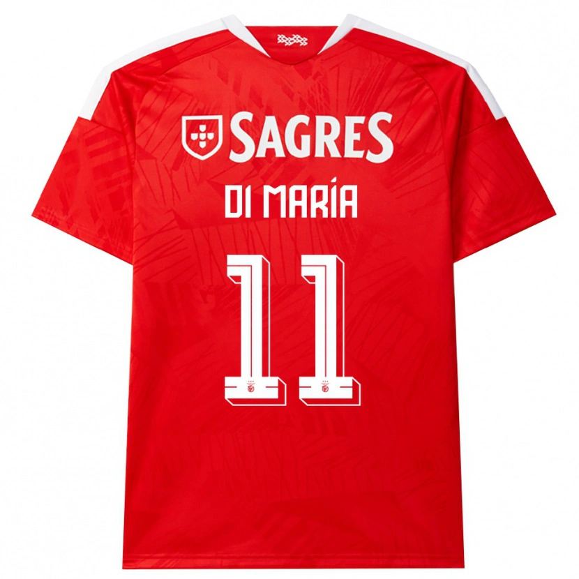 Danxen Kinder Angel Di Maria #11 Rot Weiß Gelb Heimtrikot Trikot 2026/27 T-Shirt Schweiz