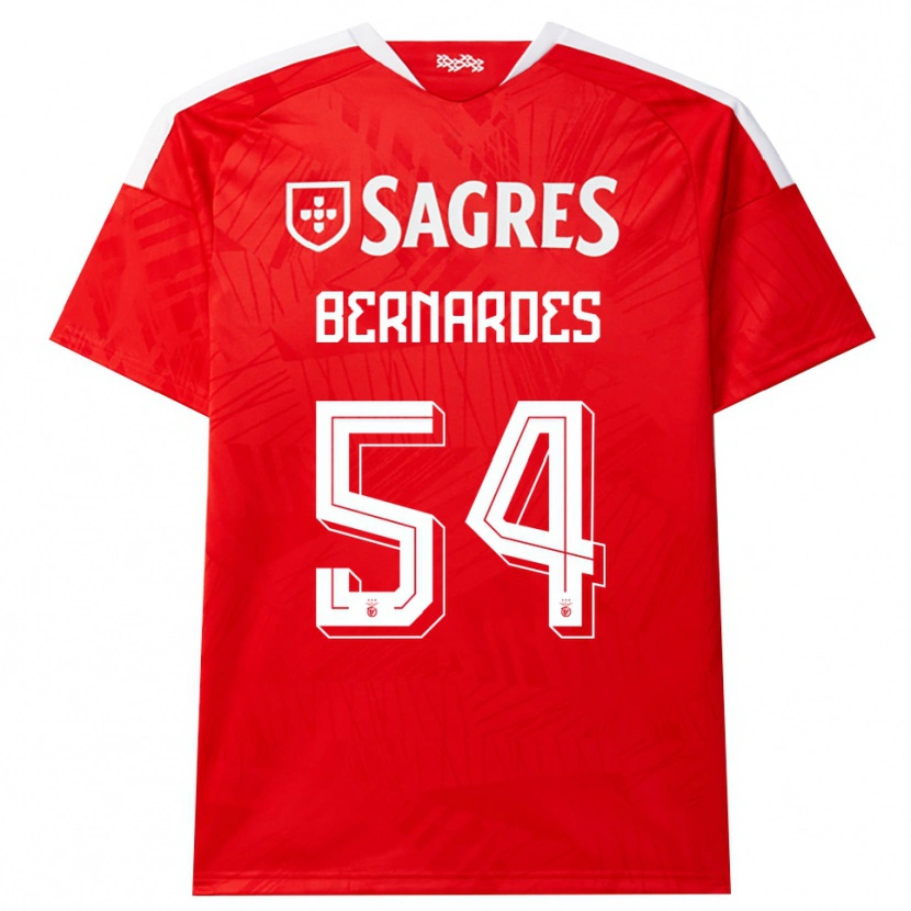 Danxen Kinder Francisco Bernardes De Freitas Neto #54 Rot Weiß Gelb Heimtrikot Trikot 2026/27 T-Shirt Schweiz