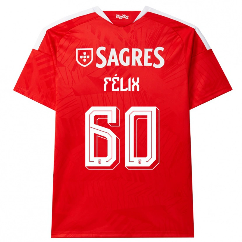 Danxen Kinder Nuno Félix #60 Rot Weiß Gelb Heimtrikot Trikot 2026/27 T-Shirt Schweiz