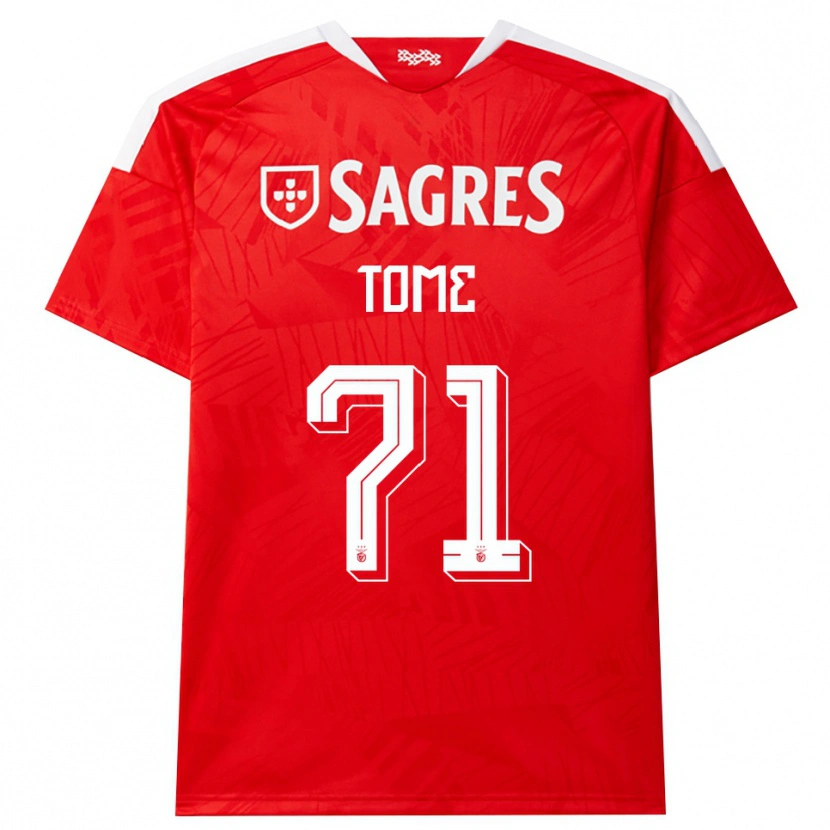 Danxen Kinder Joao Tome #71 Rot Weiß Gelb Heimtrikot Trikot 2026/27 T-Shirt Schweiz