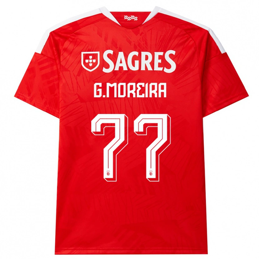 Danxen Kinder Gonçalo Moreira #77 Rot Weiß Gelb Heimtrikot Trikot 2026/27 T-Shirt Schweiz