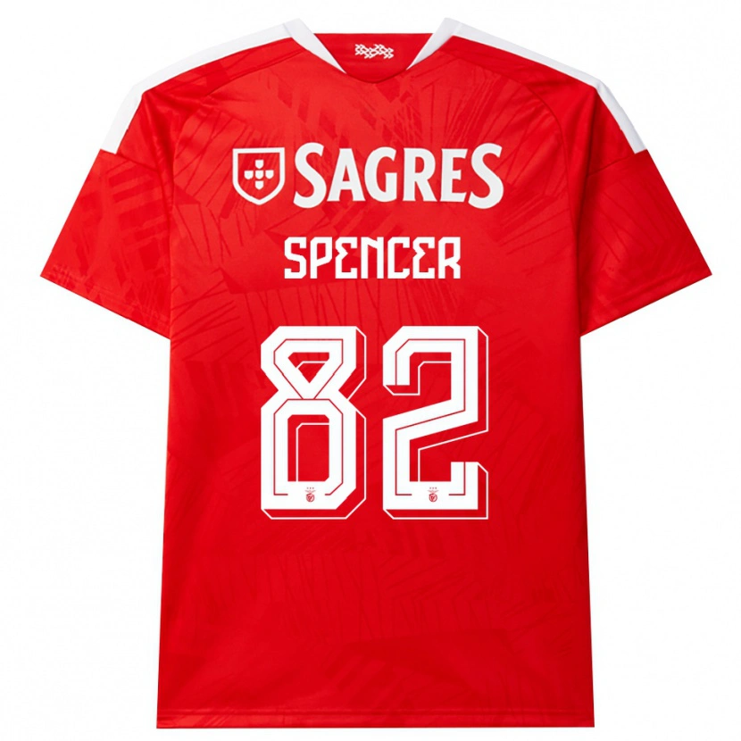 Danxen Kinder Diogo Spencer #82 Rot Weiß Gelb Heimtrikot Trikot 2026/27 T-Shirt Schweiz