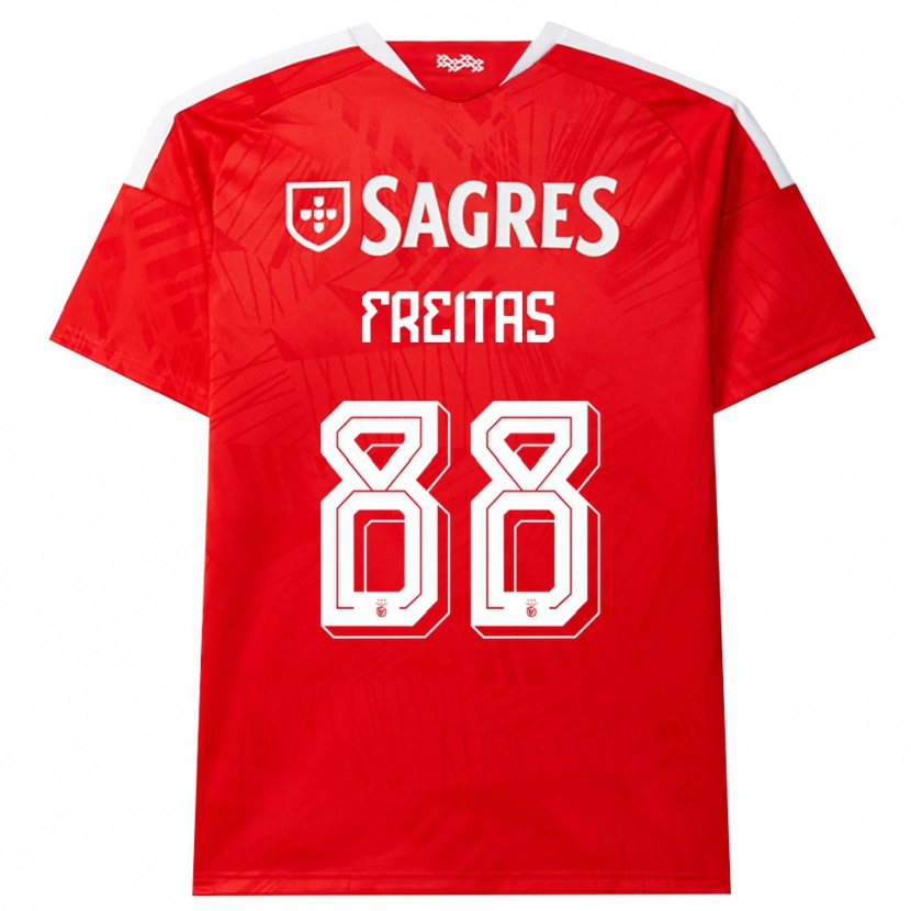 Danxen Kinder Tiago Freitas #88 Rot Weiß Gelb Heimtrikot Trikot 2026/27 T-Shirt Schweiz