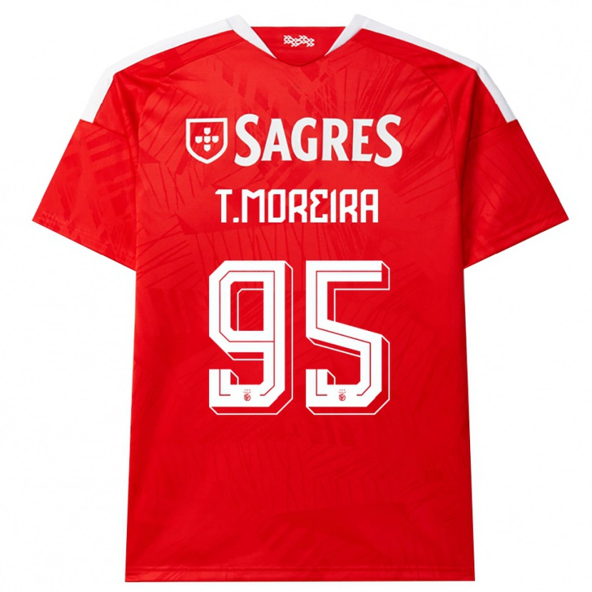 Danxen Kinder Tomás Cruz #95 Rot Weiß Gelb Heimtrikot Trikot 2026/27 T-Shirt Schweiz
