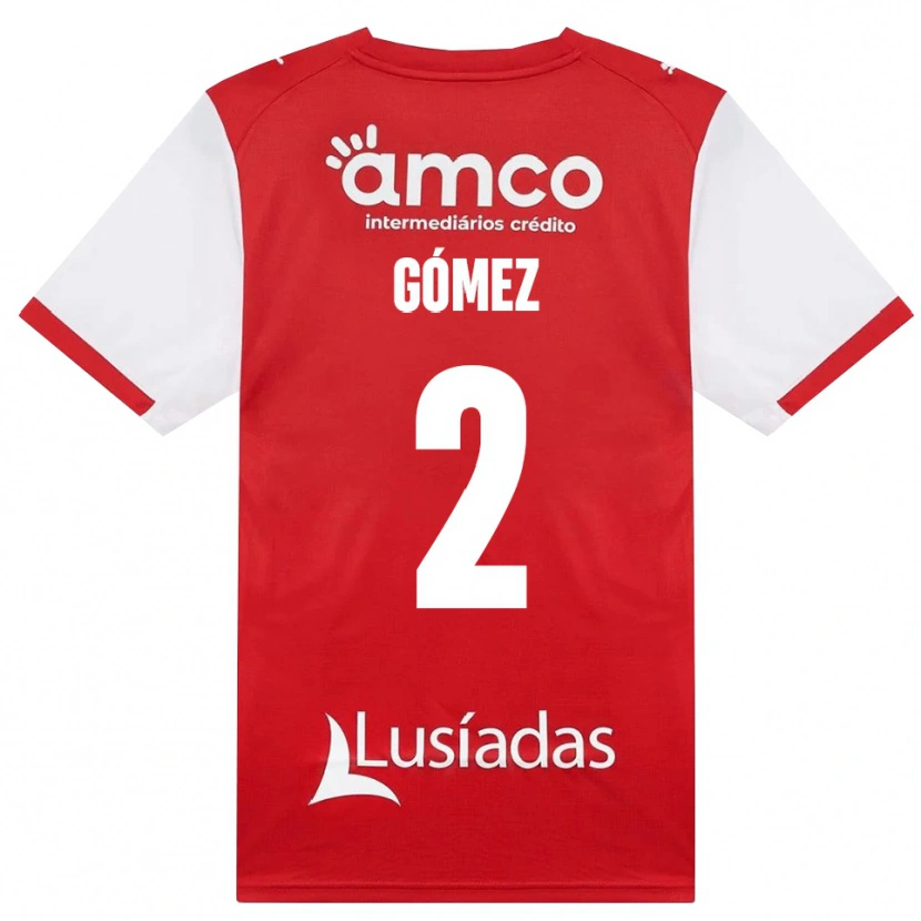 Danxen Kinder Víctor Gómez #2 Weiß Rot Schwarz Heimtrikot Trikot 2026/27 T-Shirt Schweiz