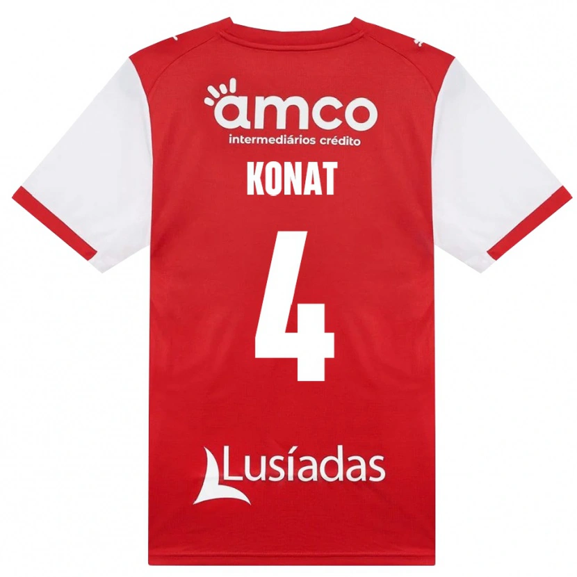Danxen Kinder Katarzyna Konat #4 Weiß Rot Schwarz Heimtrikot Trikot 2026/27 T-Shirt Schweiz