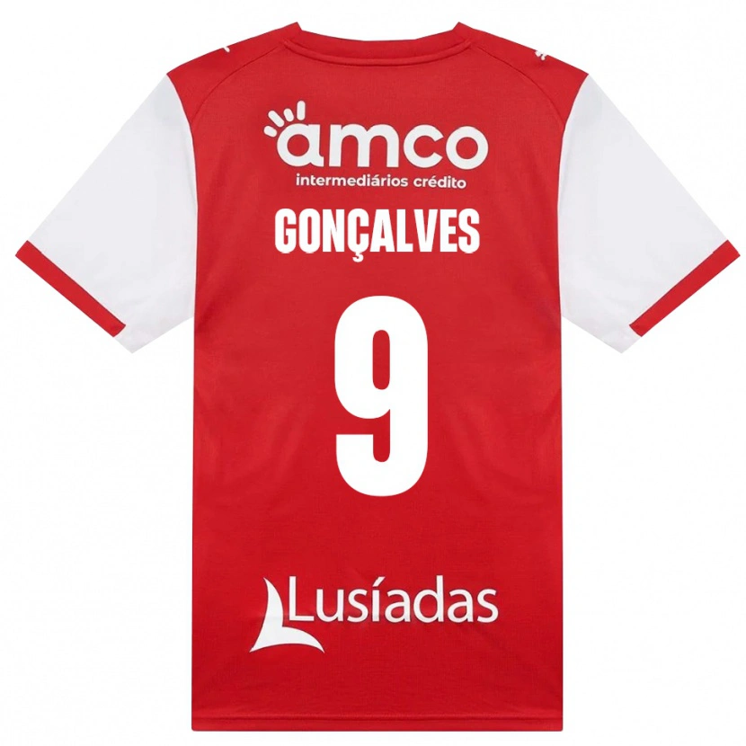 Danxen Kinder João Gonçalves #9 Weiß Rot Schwarz Heimtrikot Trikot 2026/27 T-Shirt Schweiz