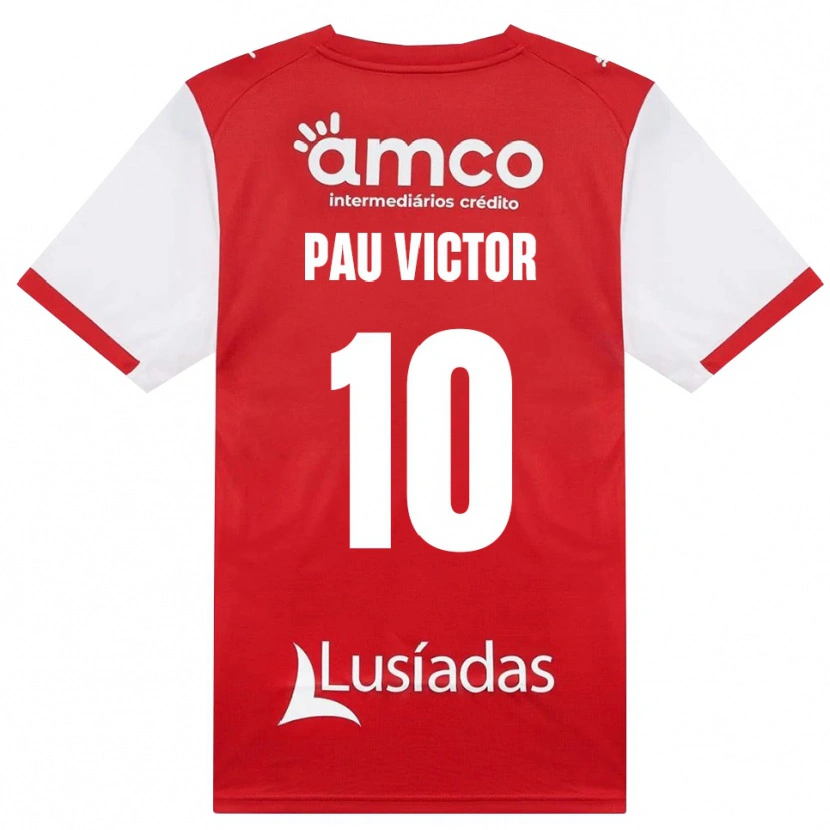 Danxen Kinder Pau Víctor #10 Weiß Rot Schwarz Heimtrikot Trikot 2026/27 T-Shirt Schweiz