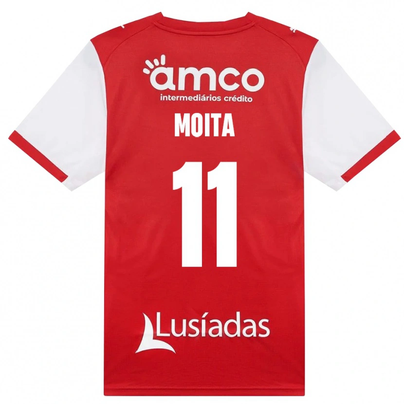 Danxen Kinder Carlos Moita #11 Weiß Rot Schwarz Heimtrikot Trikot 2026/27 T-Shirt Schweiz