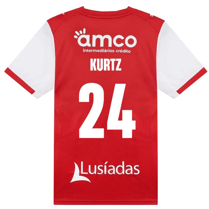 Danxen Kinder Linus Kurtz #24 Weiß Rot Schwarz Heimtrikot Trikot 2026/27 T-Shirt Schweiz