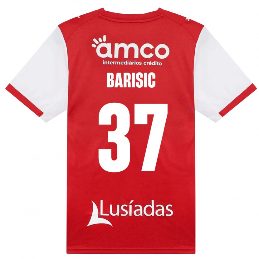 Danxen Kinder Adrian Barisic #37 Weiß Rot Schwarz Heimtrikot Trikot 2026/27 T-Shirt Schweiz