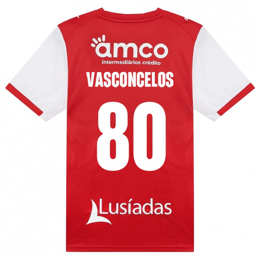 Danxen Kinder Vasconcelos #80 Weiß Rot Schwarz Heimtrikot Trikot 2026/27 T-Shirt Schweiz