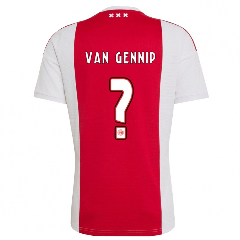 Danxen Kinder Thiago Van Gennip #0 Rot Weiß Gelb Heimtrikot Trikot 2026/27 T-Shirt Schweiz