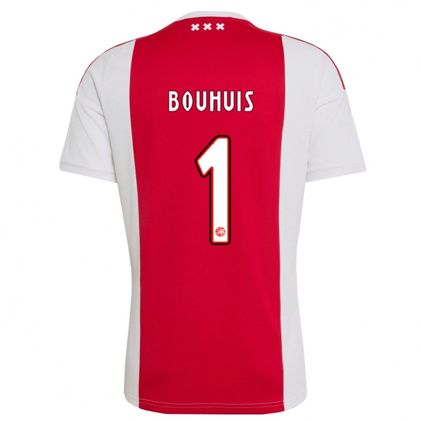 Danxen Kinder Jens Bouhuis #1 Rot Weiß Gelb Heimtrikot Trikot 2026/27 T-Shirt Schweiz
